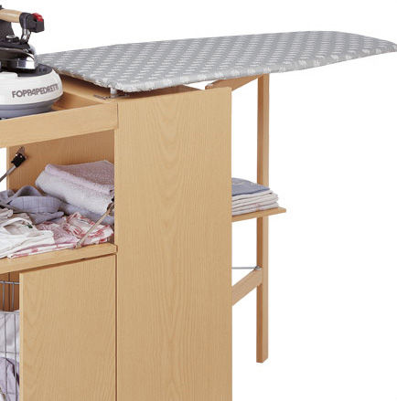 Mobile Stiro Foppapedretti | Asse A Scomparsa | Legno Noce | Con Ruote | Practico E Elegante