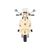 Globo Giocattoli Moto elettrica Vespa GTS Super Crema