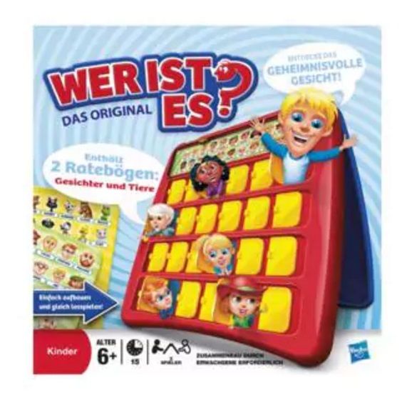 Hasbro Indovina Chi? Gioco Da Tavolo Di Intuizione – Versione Spagnola – 2 Giocatori – Schede Intercambiabili