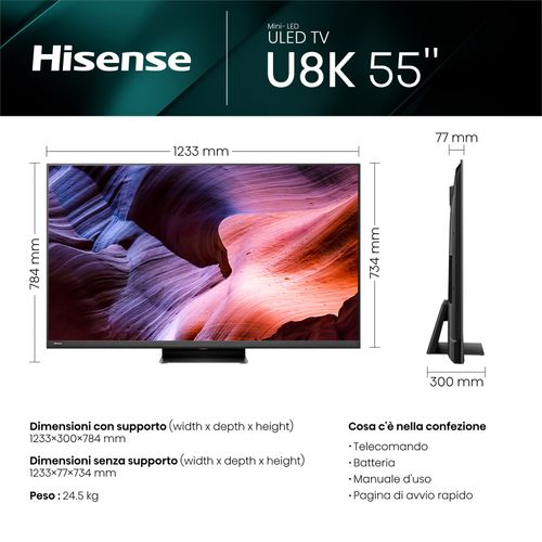 Hisense U8KQ 55" (55U8KQ)