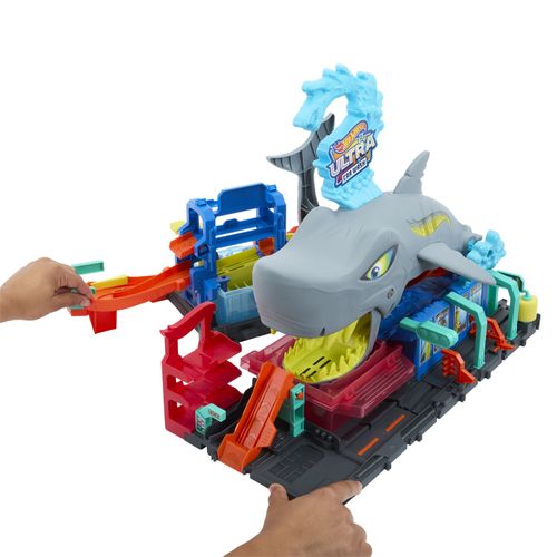 Hot Wheels Color Reveal Mega Autolavaggio Squalo