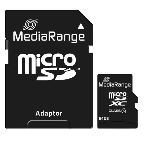 MediaRange MicroSDXC Classe 10 64GB