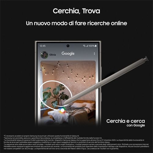 Samsung Galaxy S24 Ultra Ricondizionato 256GB