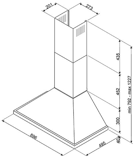 Smeg Portofino 90 Arancione
