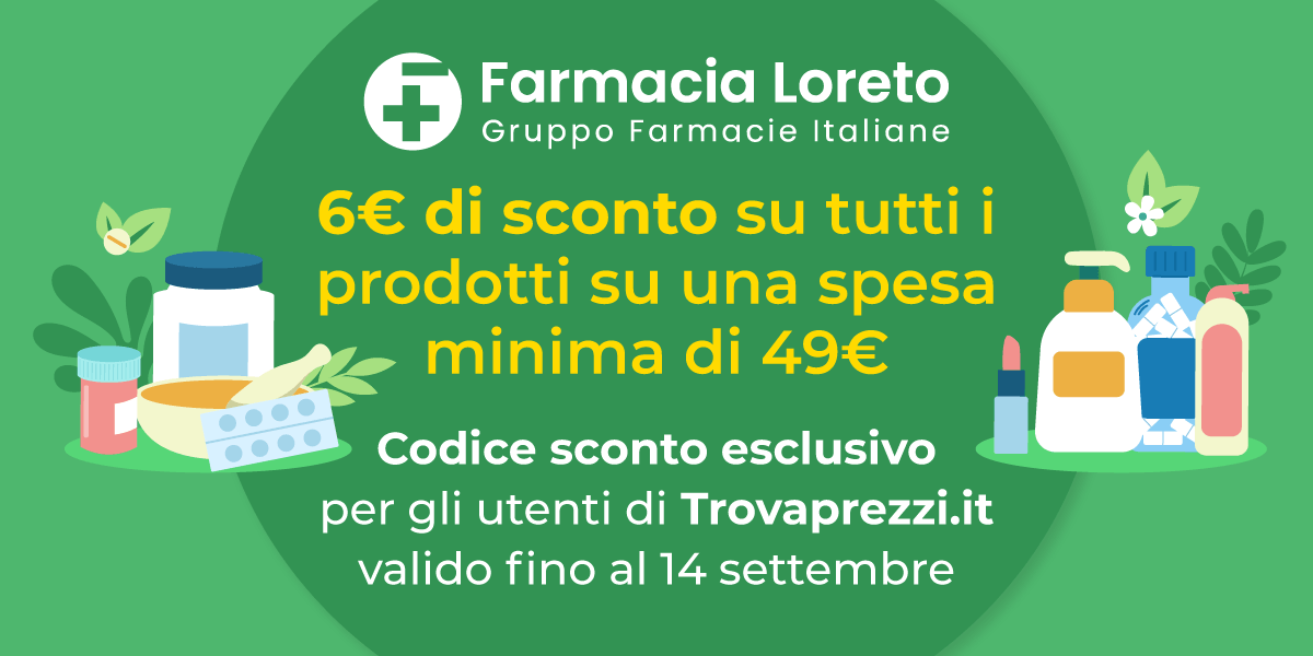 Farmacia Loreto: extra sconto di 6€ su tutto
