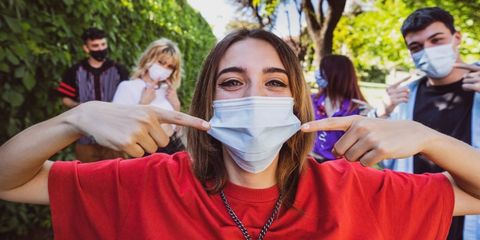 acne e mascherina