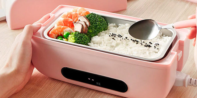 Lunch Box Doppio Porta Pranzo elettrico Porta con te il tuo cibo e  riscaldalo ovunque – FLR International