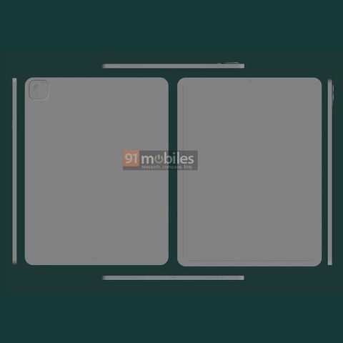 Rendering iPad Pro 2021 (by 91Mobiles)