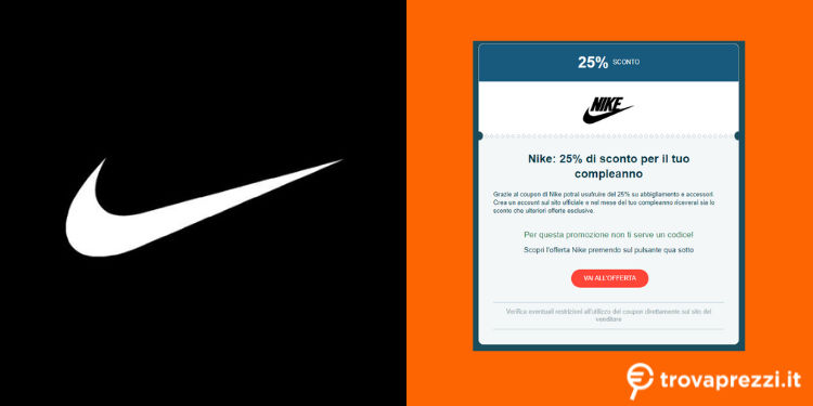 Nike coupon sconto sale