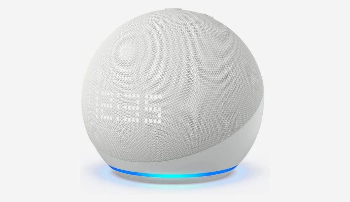Amazon Echo Dot con Orologio - Quinta Generazione