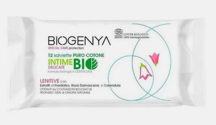 Biogenya Salviette Intime Cotone Bio Delicate Lenitive