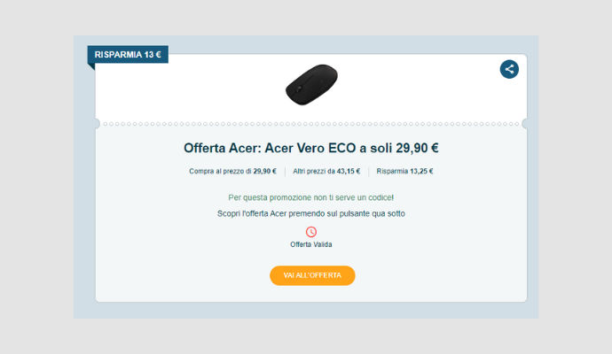 Coupon Acer Acer Vero ECO