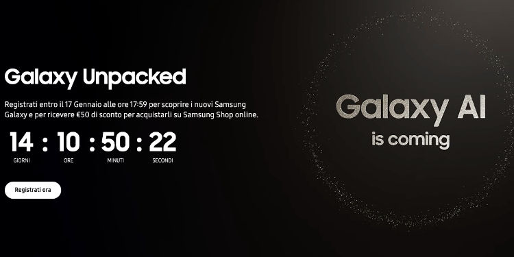 Samsung Annuncia La Data Dell'evento Galaxy Unpacked 2024