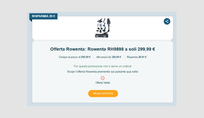 Coupon Rowenta Rowenta RH9898