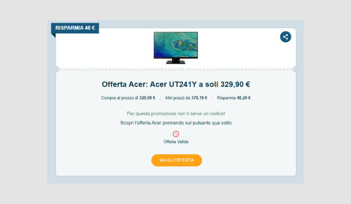 Coupon Acer Acer UT241Y