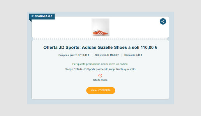 Coupon JD Sports Adidas Gazelle Shoes