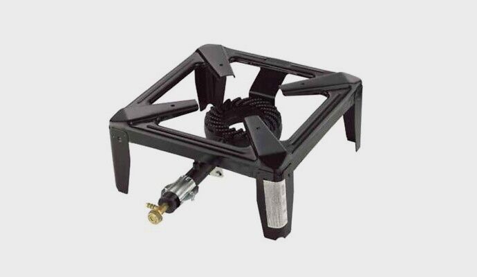 Fornello da campeggio OMAC Fornellone Gas 4 Piedi 40x40N CM