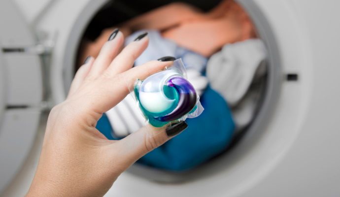 detersivo per lavatrice in capsule