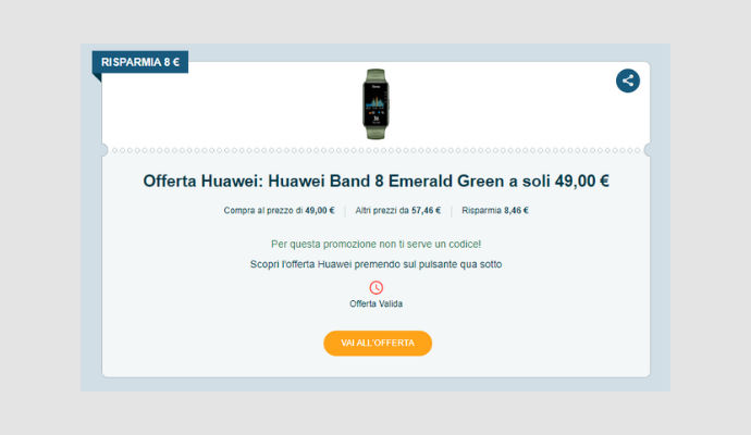 Coupon Huawei Huawei Band 8 Emerald Green