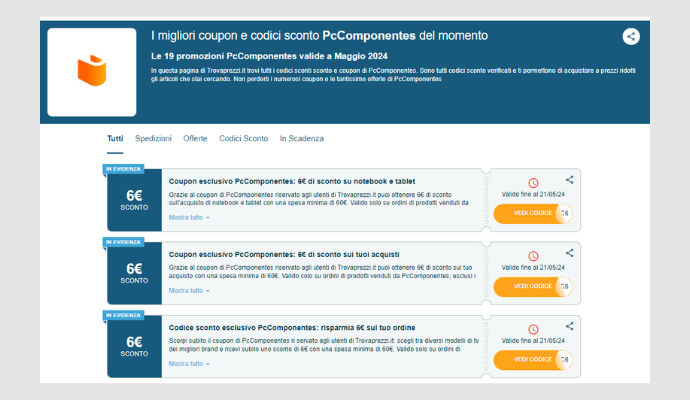 Coupon PcComponentes