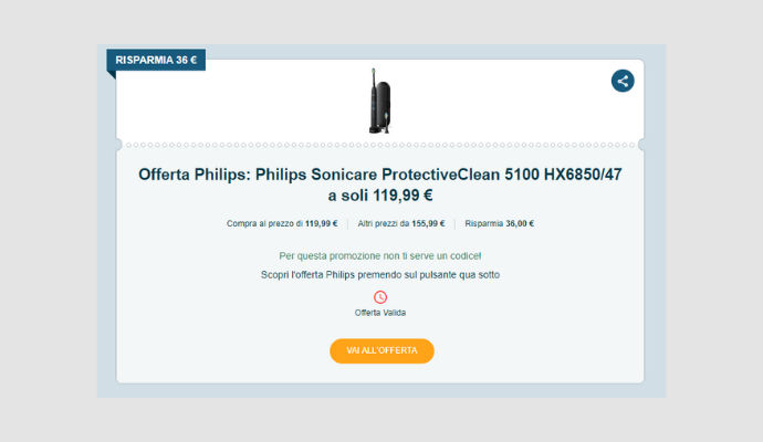 Coupon Philips Philips Sonicare ProtectiveClean 5100 HX6850 47