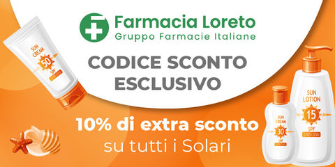 Farmacia Loreto promo solari 10%