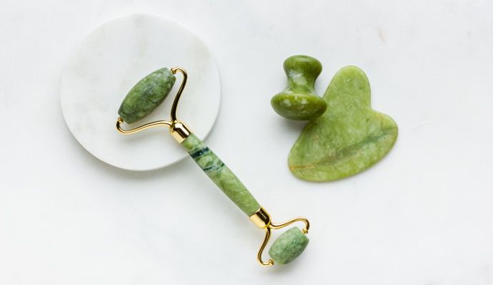 Pietra per Gua Sha in giada 