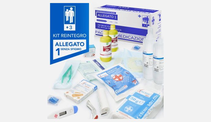 Aiesi Kit Medicazione per Reintegro Cassette Pronto Soccorso Allegato 1