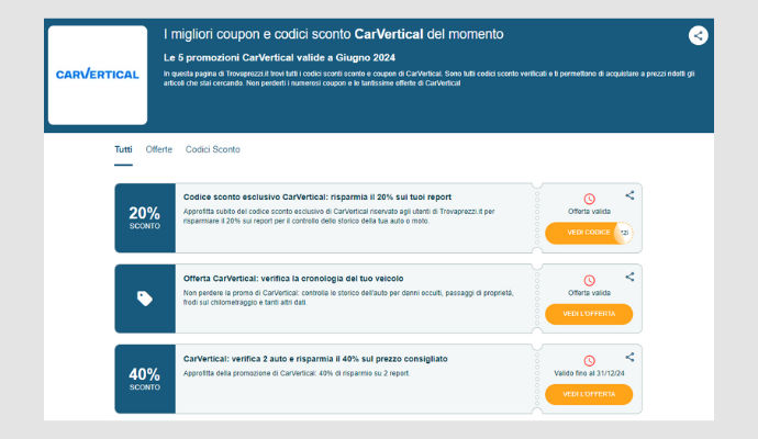 Coupon CarVertical