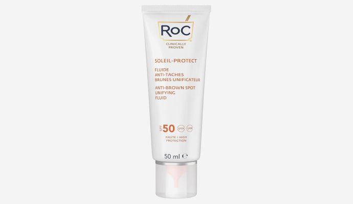 Crema solare viso antimacchia Roc Soleil Protect Fluido Anti-Macchie Uniformante SPF50+