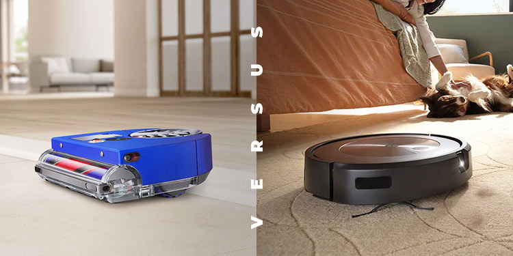 Dyson 360 Vis Nav vs iRobot Roomba Combo J9+