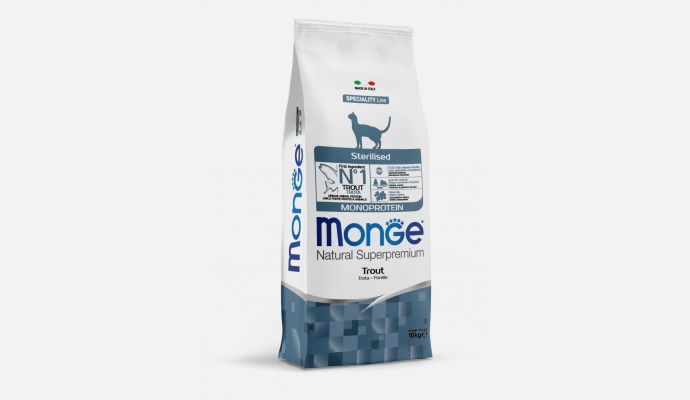 Monge Natural Superpremium Sterilised Adult Gatto (Trota) - secco