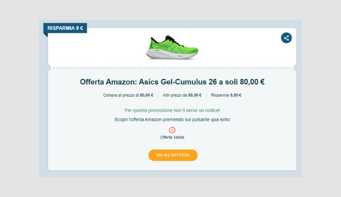 Coupon Amazon Asics Gel-Cumulus 26