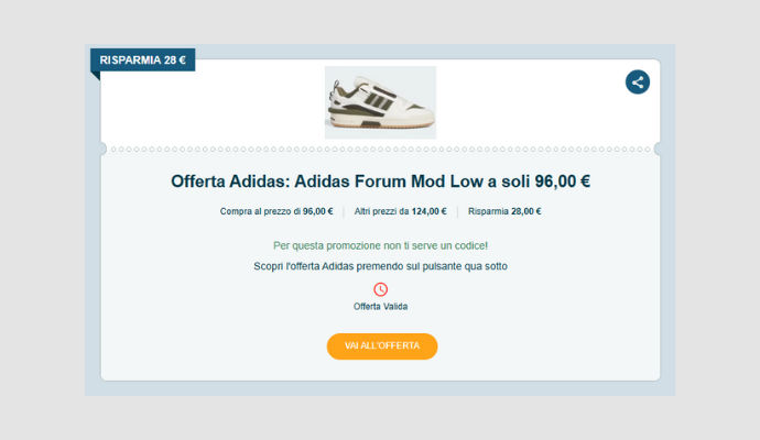 Coupon Adidas Adidas Forum Mod Low