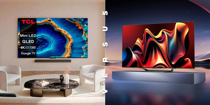TV Mini LED TCL C805 vs Hisense U7NQ