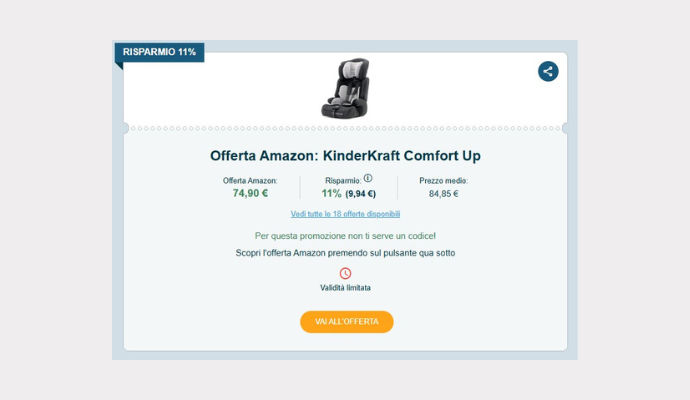 Coupon Amazon KinderKraft Comfort Up