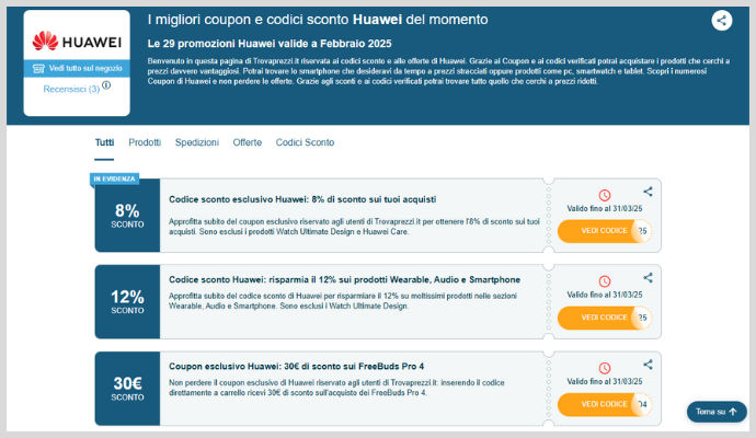 Coupon Huawei