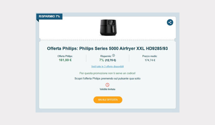 Coupon Philips Series 5000 Airfryer XXL HD9285 93