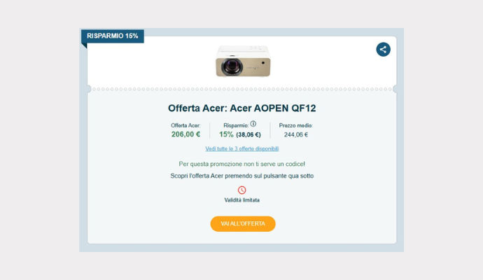 Coupon Acer AOPEN QF12