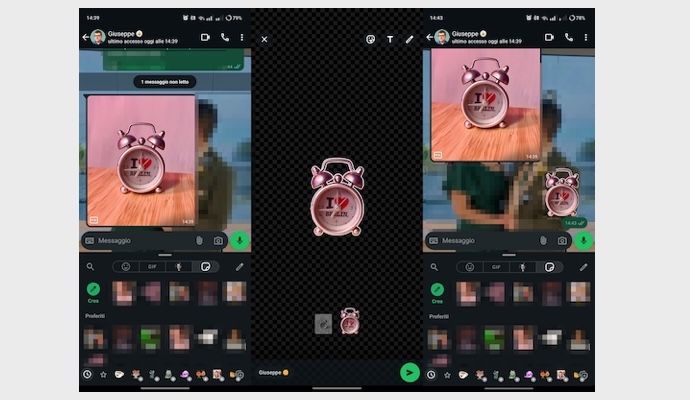 Creare sticker WhatsApp
