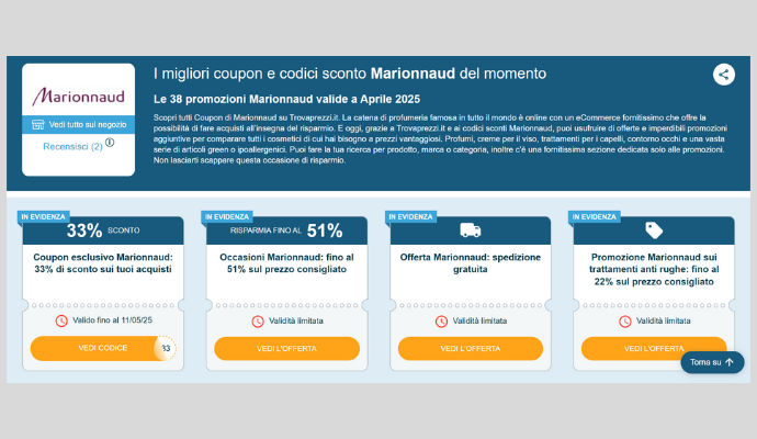 Coupon Marionnaud Coupon Marionnaud