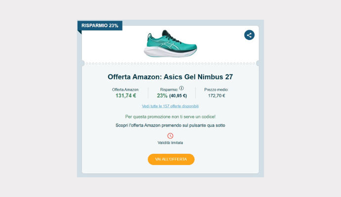 Coupon Amazon Asics Gel Nimbus 27