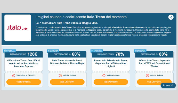 Coupon Italo Coupon Italo
