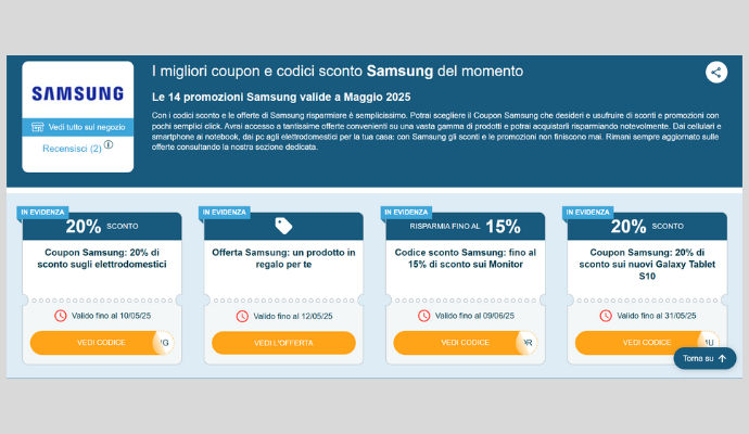 Coupon Samsung