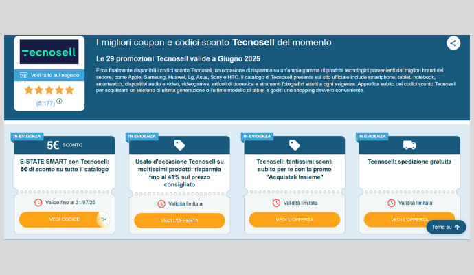 Coupon Tecnosell