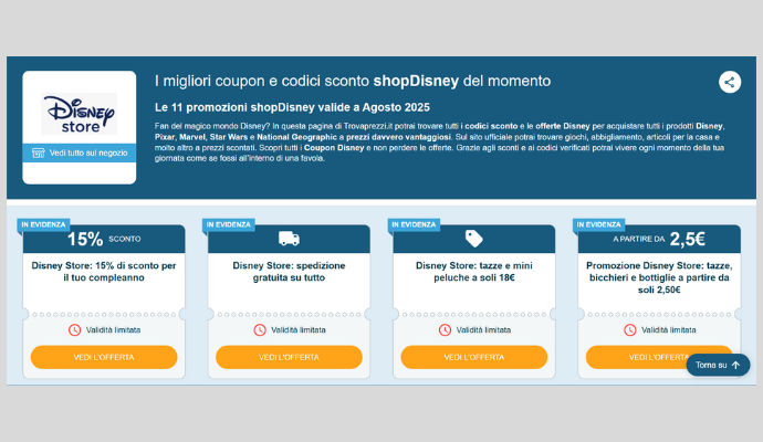 Coupon Disney Store
