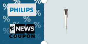 Schermata con logo Philips e sotto la scritta News Coupon. Accanto è rappresentata la Philips StyleCare Prestige BHB878/00