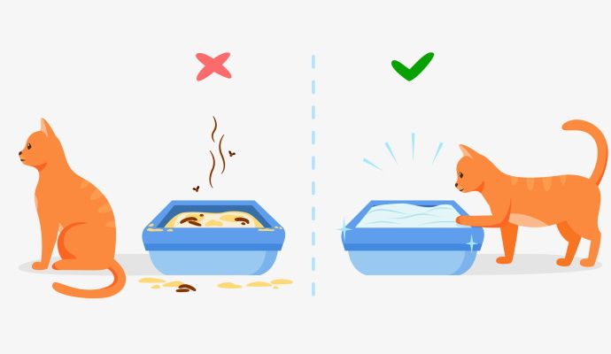 lettiera del gatto importanza della pulizia lettiera del gatto importanza della pulizia