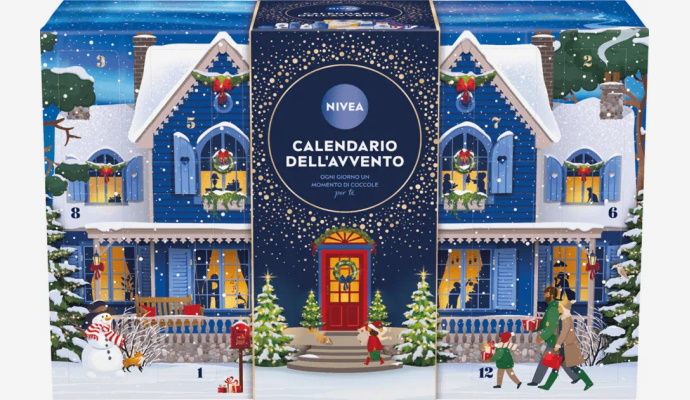 Pajoma Calendario Dell'Avvento In Tessuto Blu - 24 Sacchetti Riutilizzabili Per Piccoli Regali E Sorprese, 133x56 Cm - 6