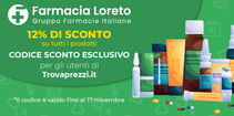Farmacia Loreto: sconto esclusivo del 12% su tutto il catalogo